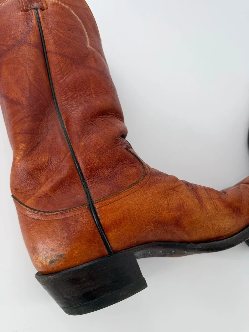 Tony Lama  VTG Leather Cowboy Boots